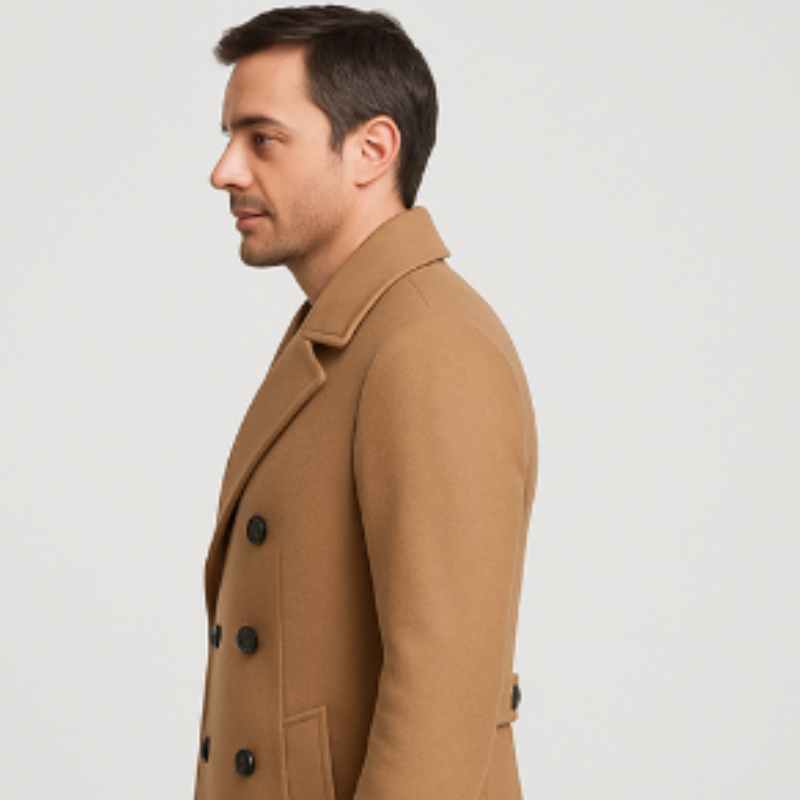 Veste automne homme double boutonnage classe-Nicolas