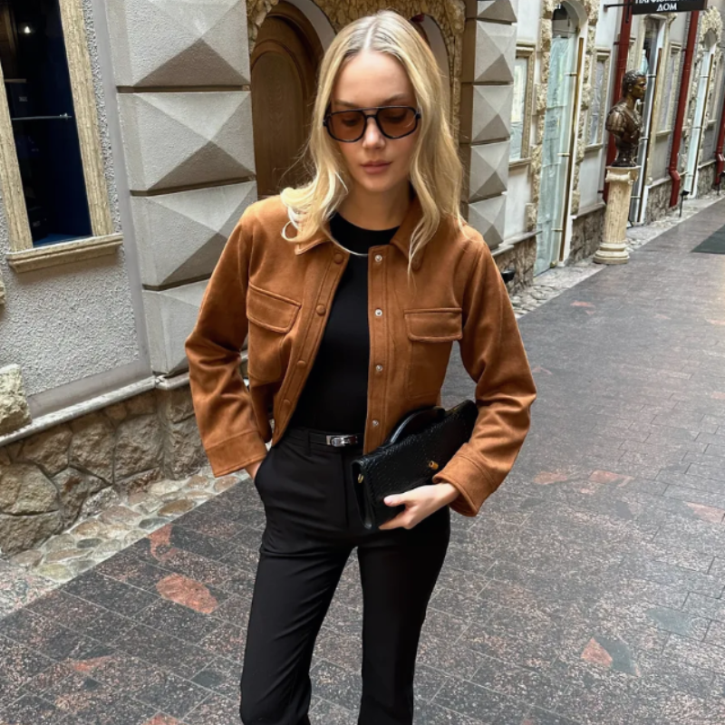 Veste automne femme tendance européen-Marie