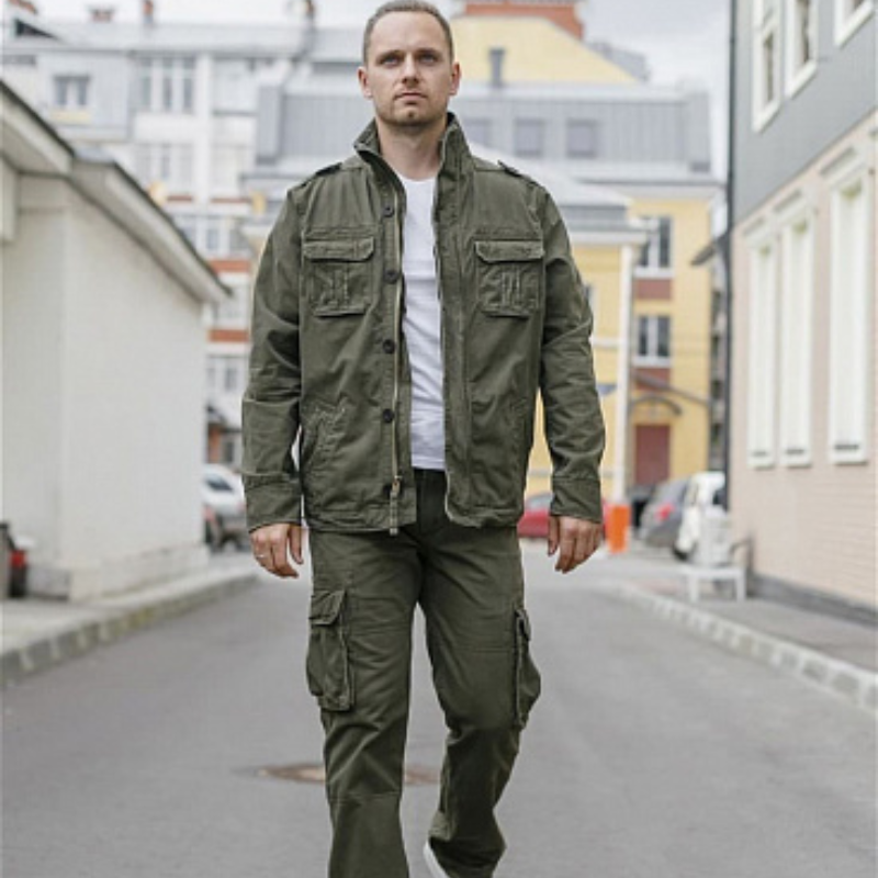veste automne dénim cargo-Gilbert