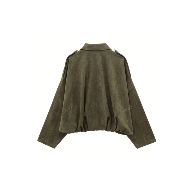 Veste automne femme daim urbaine-Laura
