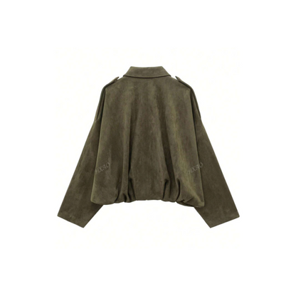 Veste automne femme daim urbaine-Laura