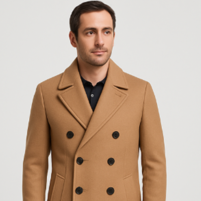 Veste automne homme double boutonnage classe-Nicolas
