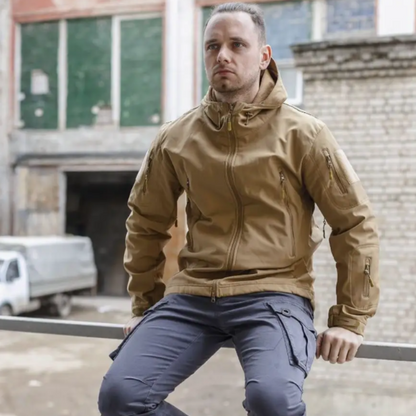 veste automne homme militaire imperméable-Luc
