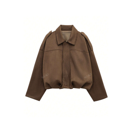Veste automne femme daim urbaine-Laura