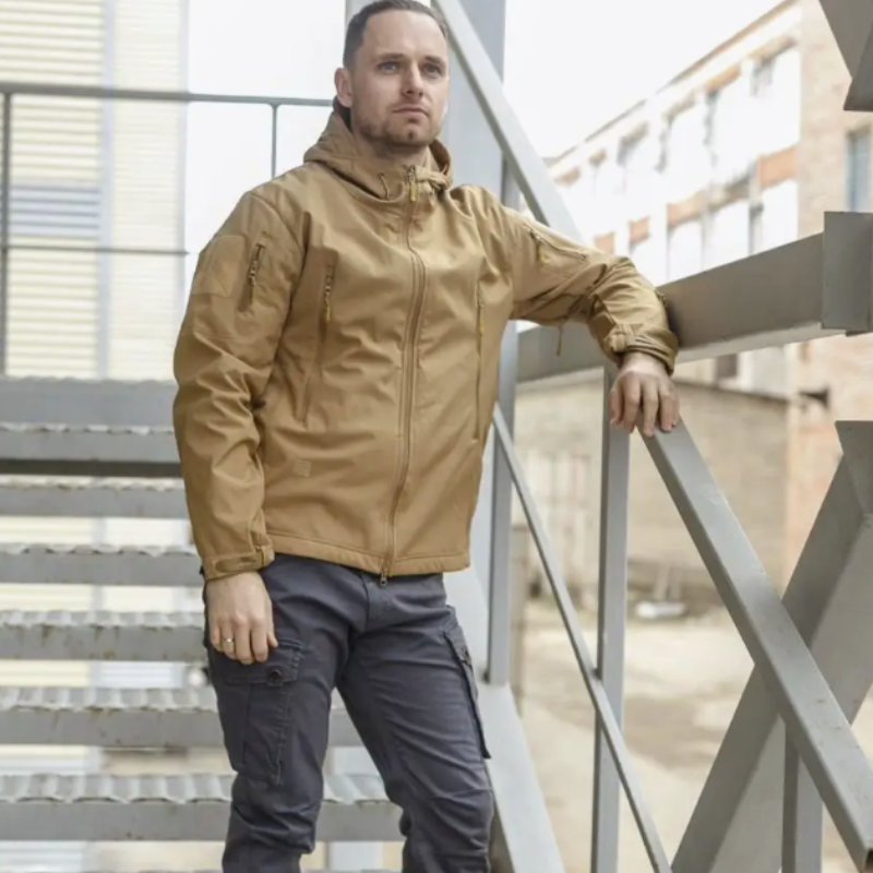 veste automne homme militaire imperméable-Luc