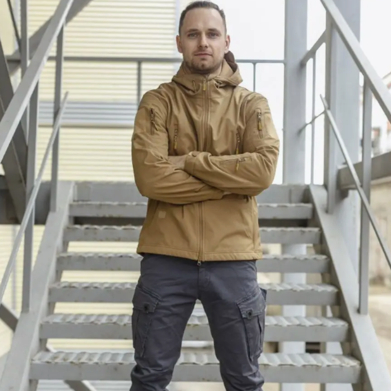 veste automne homme militaire imperméable-Luc