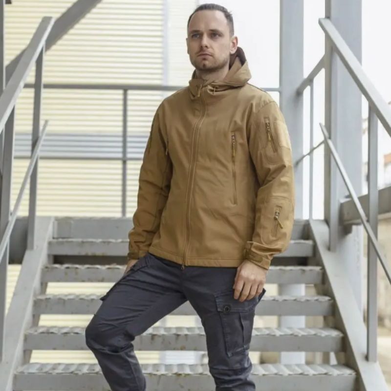 veste automne homme militaire imperméable-Luc