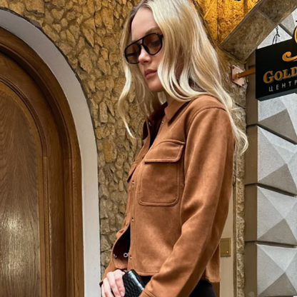 Veste automne femme tendance européen-Marie